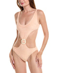 Lisa Marie Fernandez Scallop Cut Out One-Piece