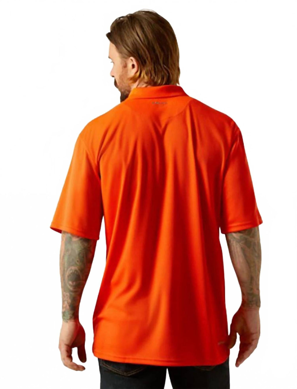 Men's Tek Short Sleeve Polo Shirt In Cherry Tomato