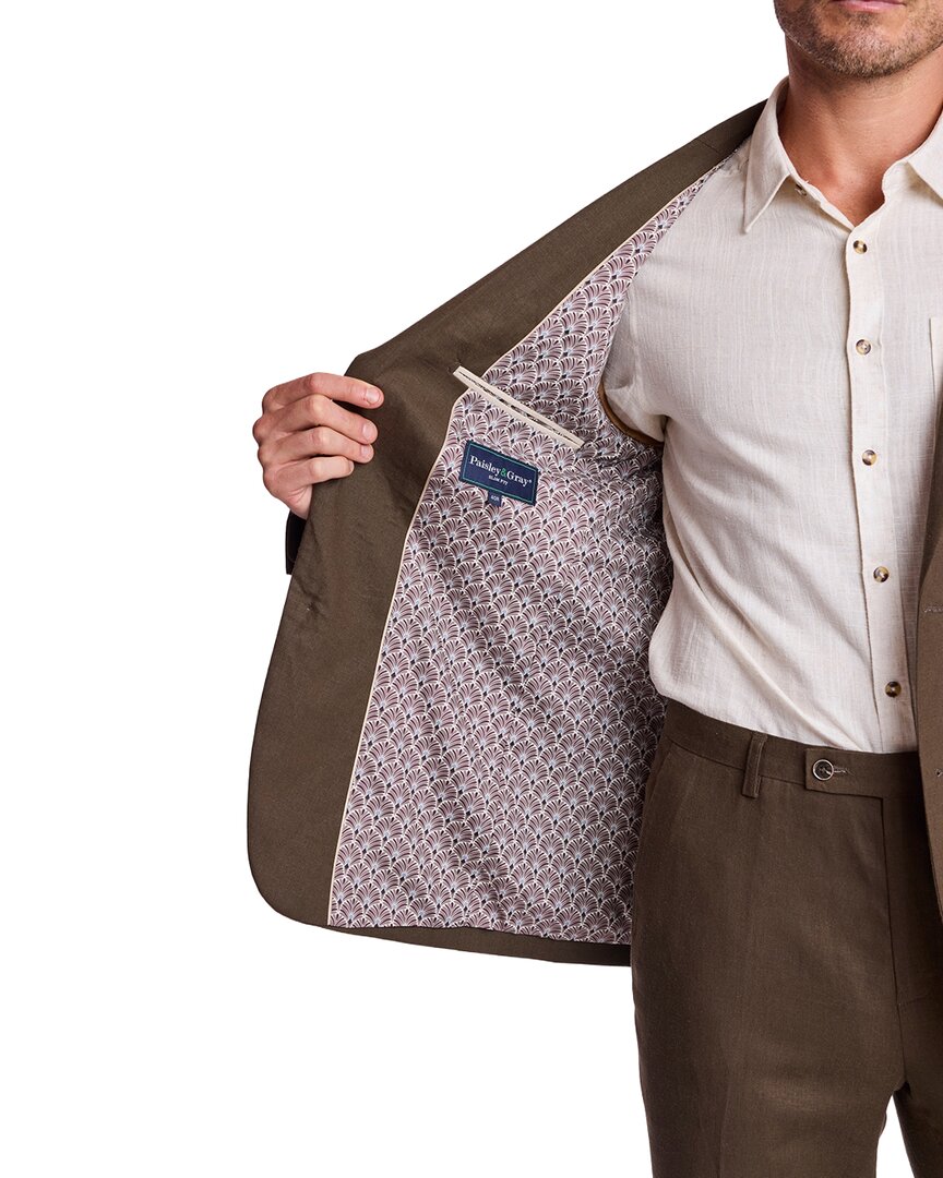 Paisley & Gray Dover Linen-Blend Jacket
