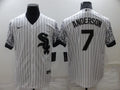 Men's Chicago White Sox Tim Anderson #7 White Fashion Stitched Jersey1
