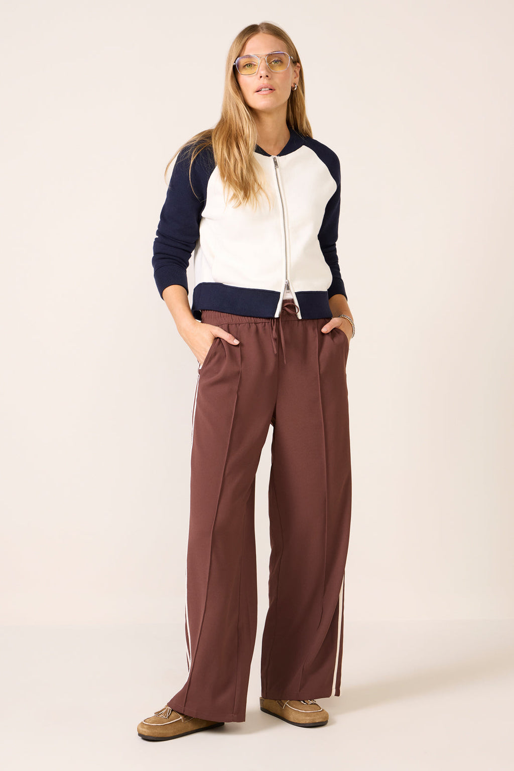 Women's Melissa Colorblock Sweater Bomber