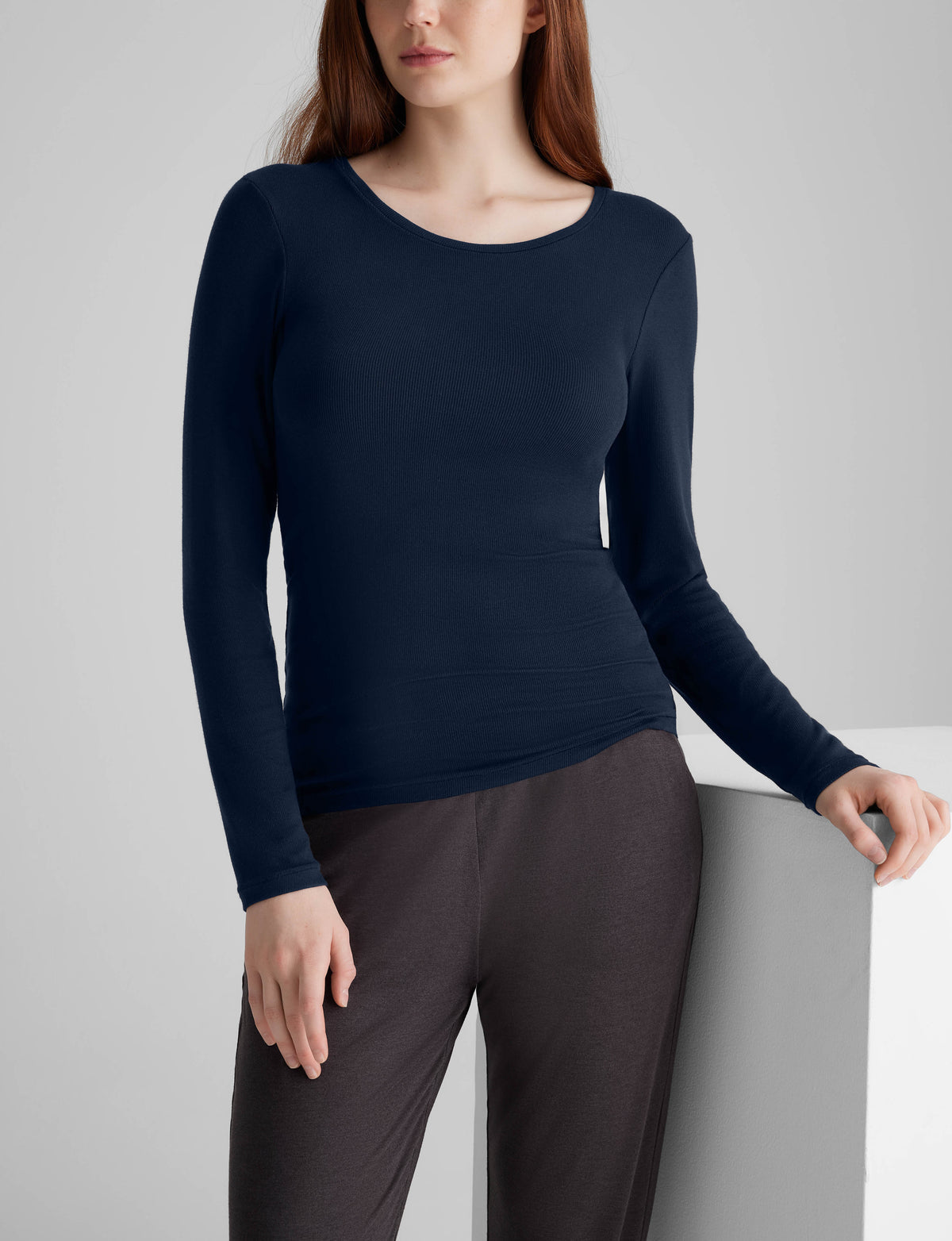 Women's Micro Rib Long Sleeve T-Shirt