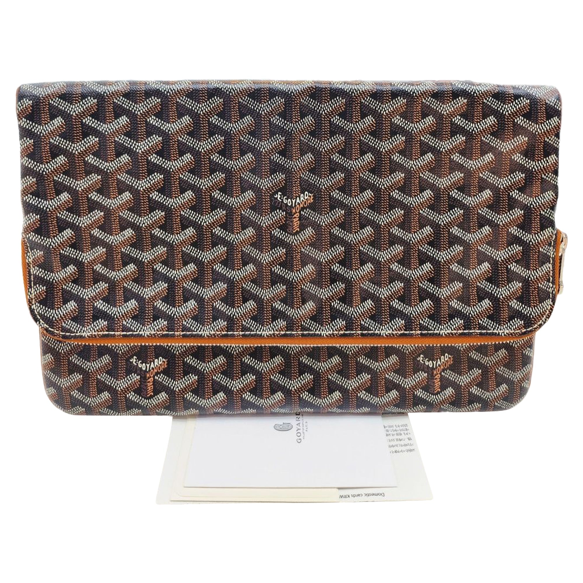 Saint Marie Clutch Gm Black Tan