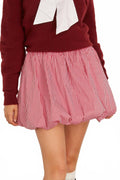 Kinsley Bubble Skirt In Carmine