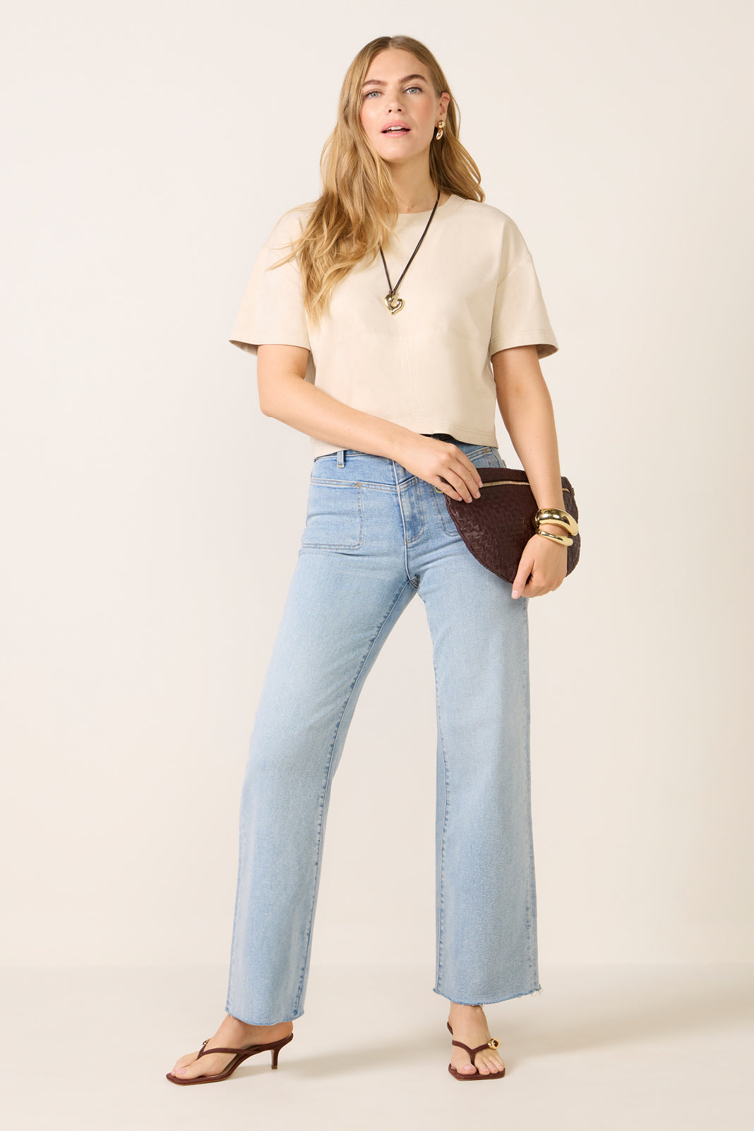 Women's Kimberly Faux Suede Top
