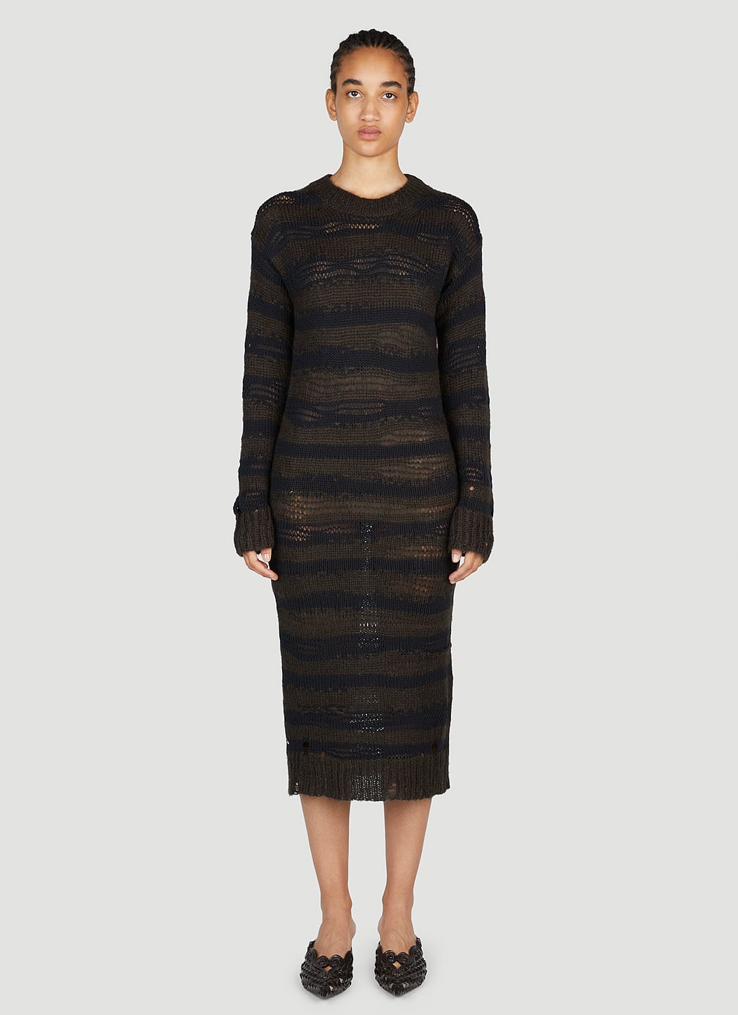 Acne Studios Women Ladder Knit Midi Dress