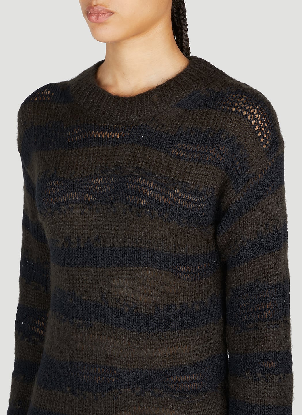 Acne Studios Women Ladder Knit Midi Dress