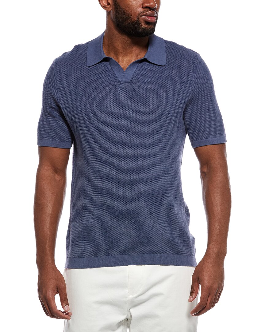 Onia Textured Johnny Collar Polo Shirt