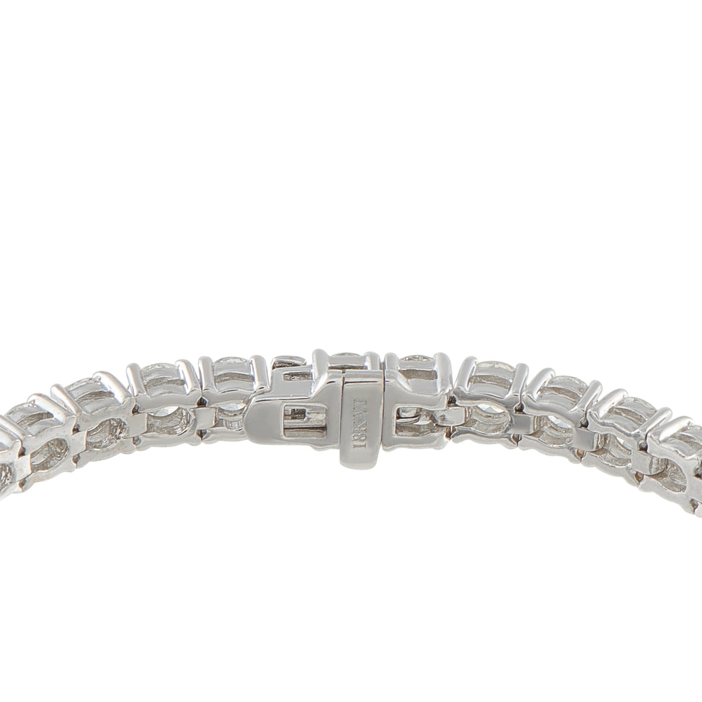 LB Exclusive 18K White Gold 8.26ct Diamond Tennis Bracelet MF07-041526