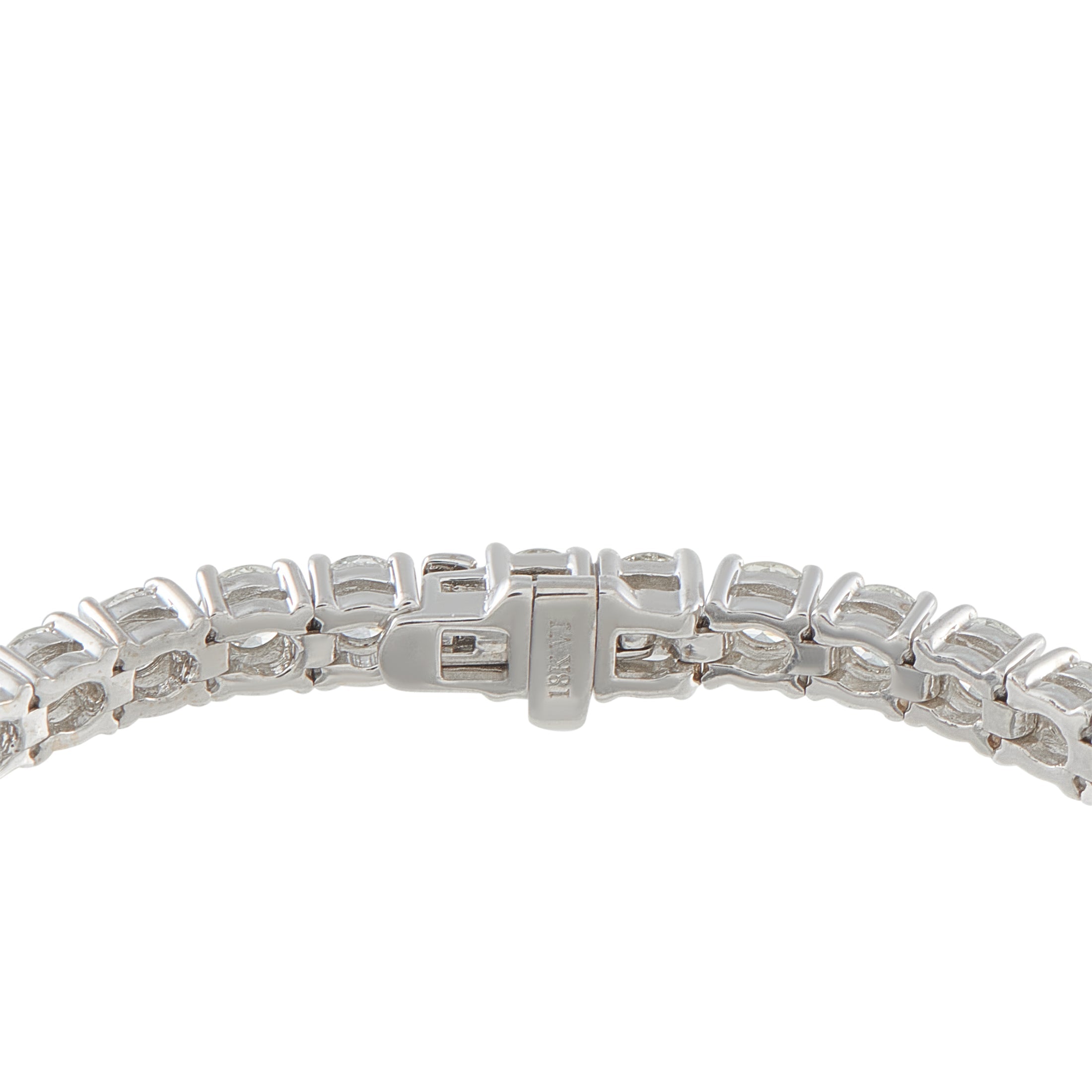 LB Exclusive 18K White Gold 8.26ct Diamond Tennis Bracelet MF07-041526