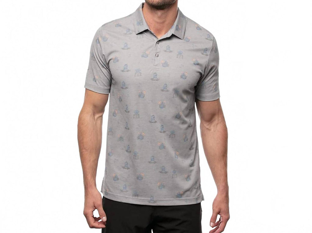 Bricktown Polo Shirt In Heather Quiet Shade