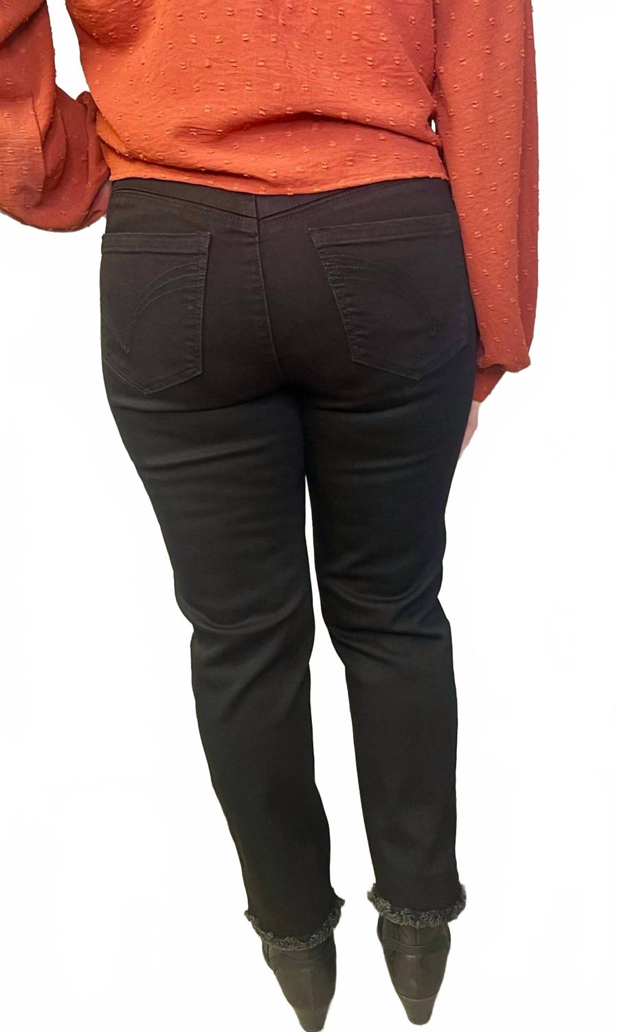 Ab Solution Slim Striaght Jeans In Black