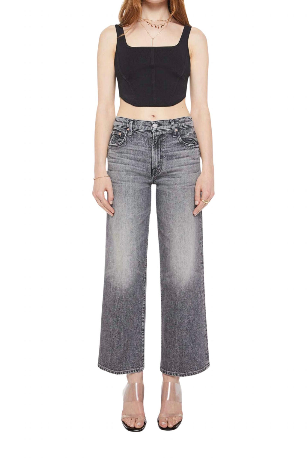 Mid Rise Maven Ankle Jeans In Magpie