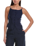Onia Air Linen-Blend High Neck Top