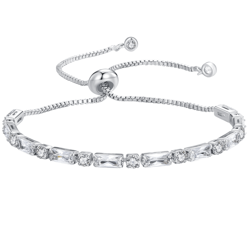 Adjustable Mixed-Cut Crystal Bracelet