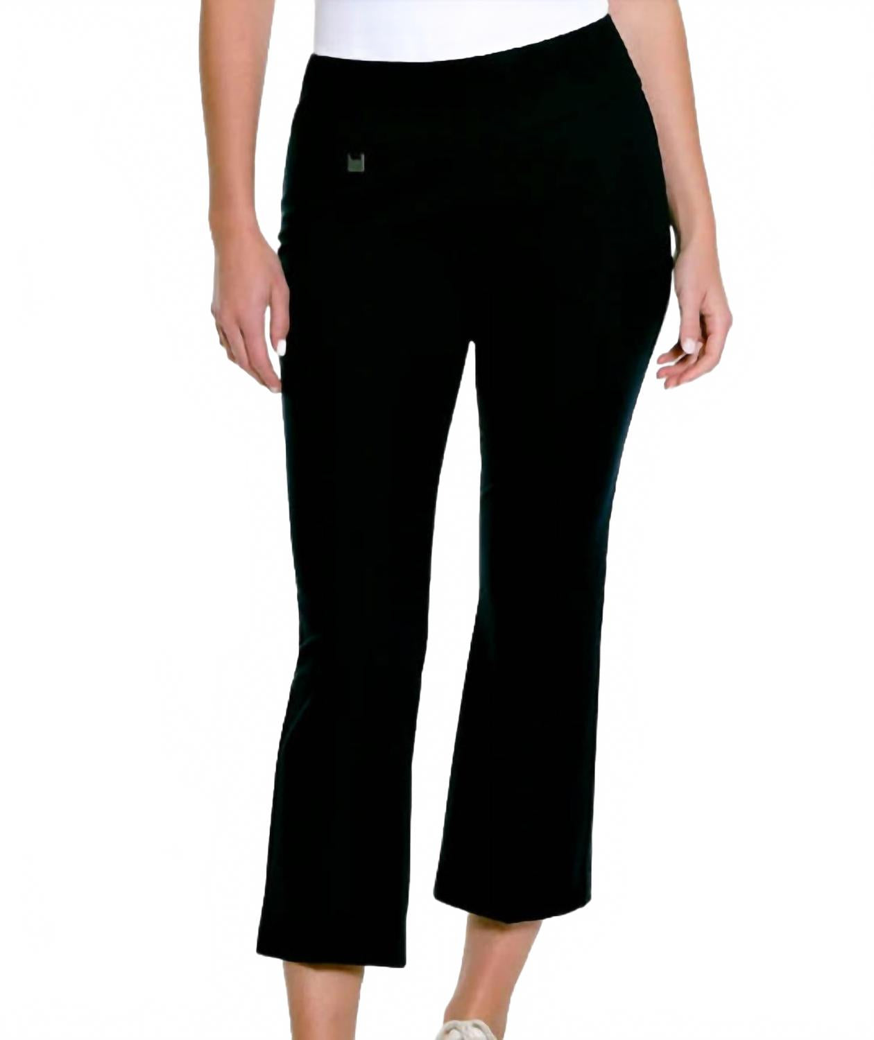 Flared Crop Pant In Black