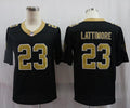 Men's New Orleans Saints Marshon Lattimore #23 Black Game Jersey1