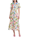 Maison Tara Printed Midori Short Sleeve Midi Dress