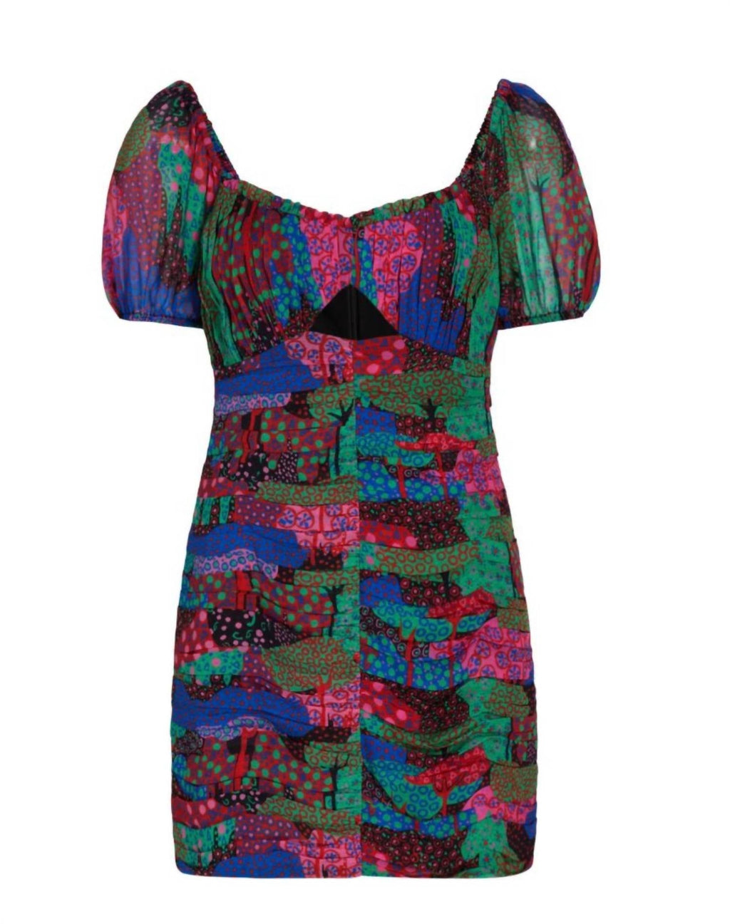 Clara Enchanted Woods Mini Dress In Multi