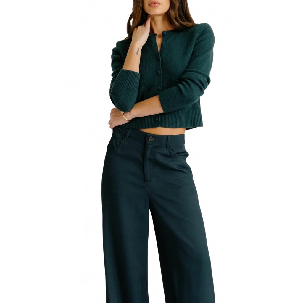 Emilia Shoulder Pad Cardigan In Sacramento