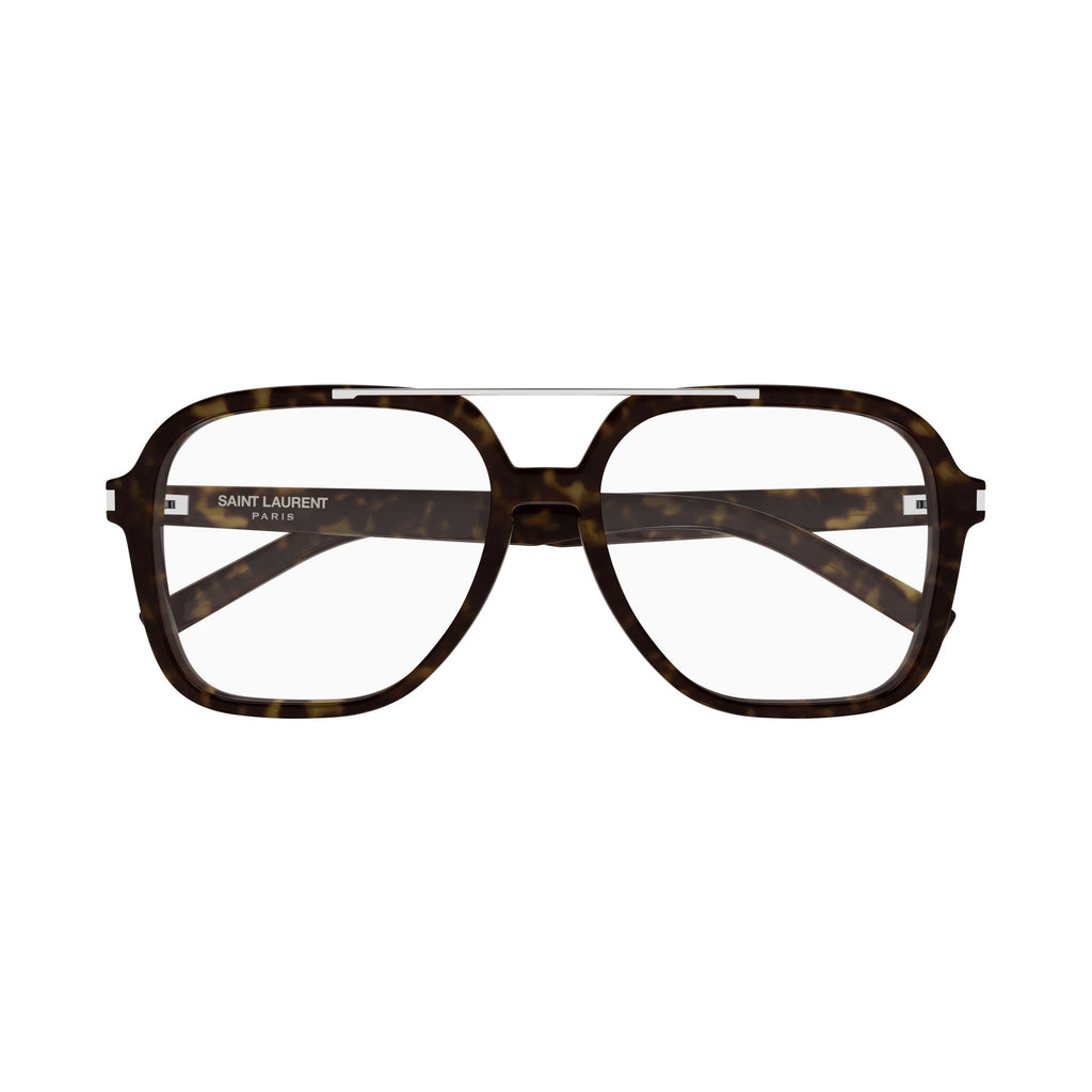 Oversized Square Tortoiseshell Sunglasses With Silver Metal Bridge