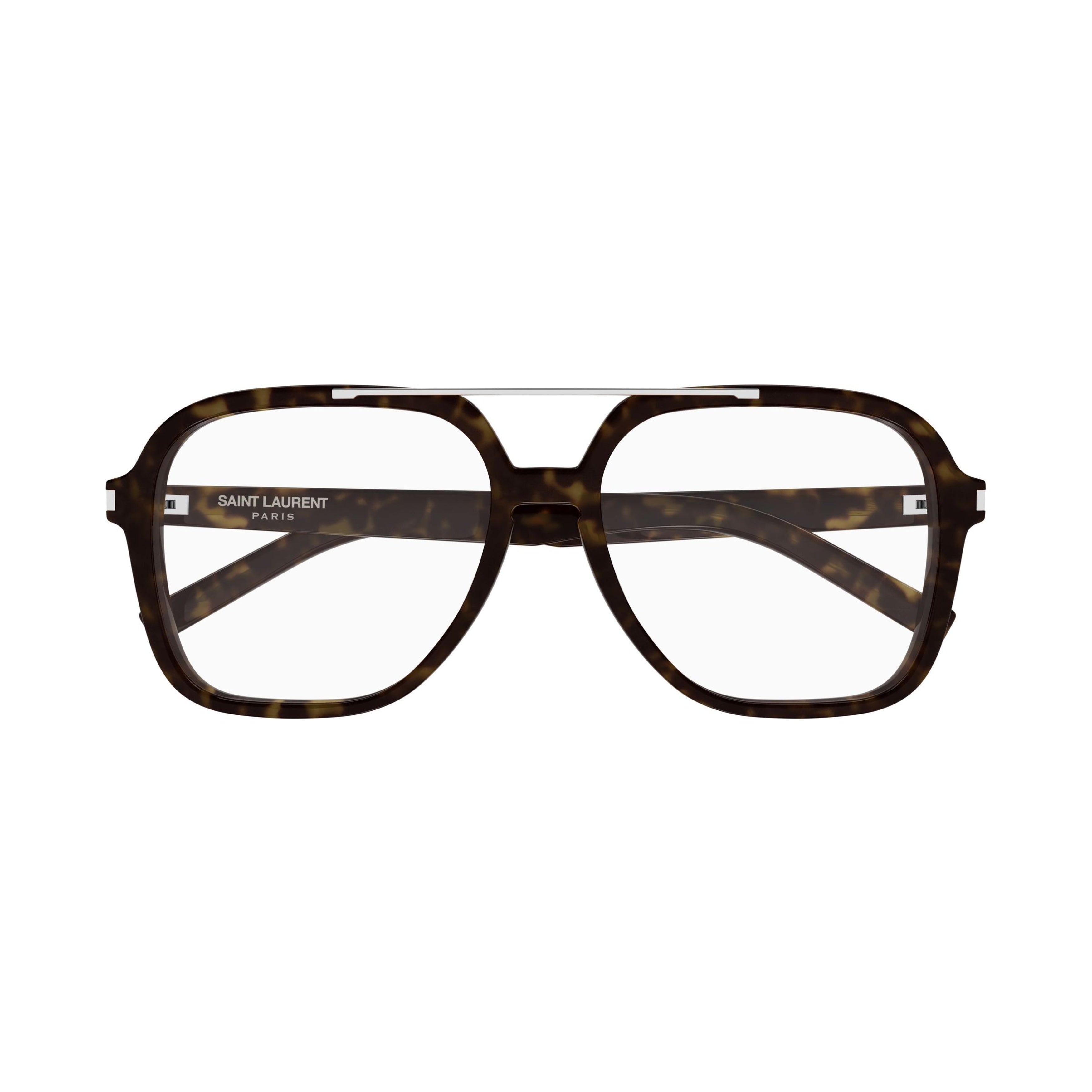 Oversized Square Tortoiseshell Sunglasses With Silver Metal Bridge