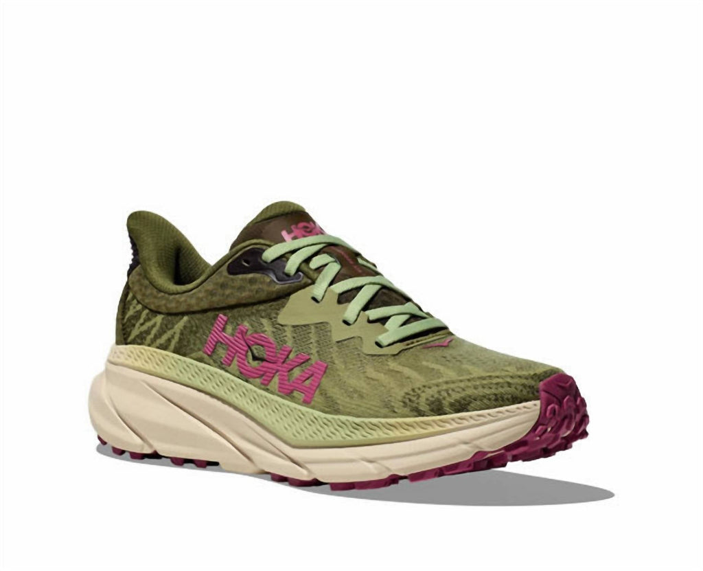 Women's Challenger 7 Trail Running Shoes In Forest Floor Beet Root