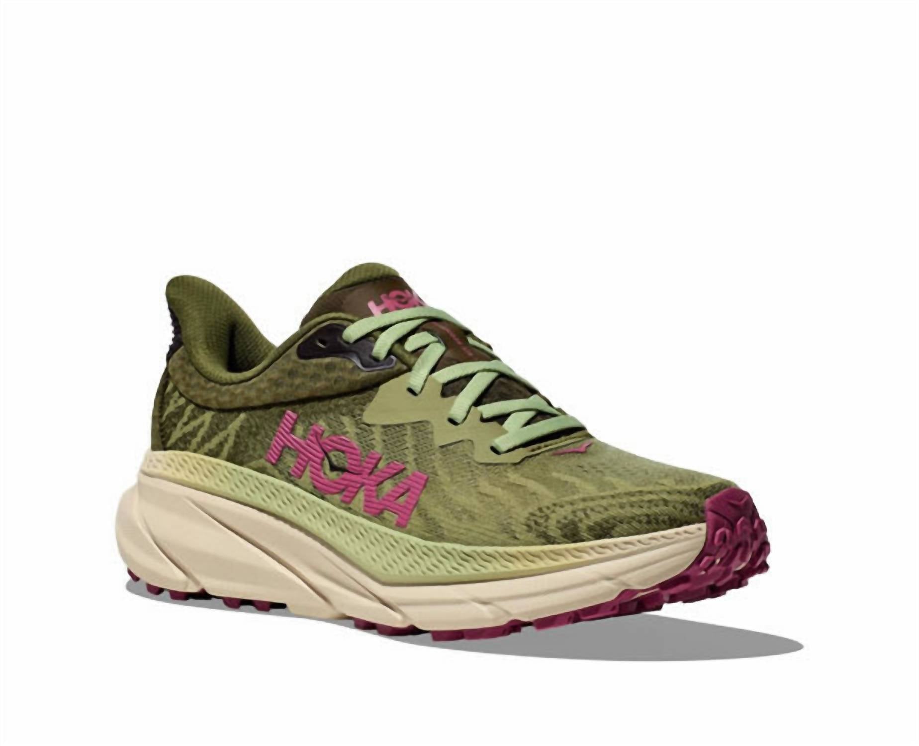 Women's Challenger 7 Trail Running Shoes In Forest Floor Beet Root