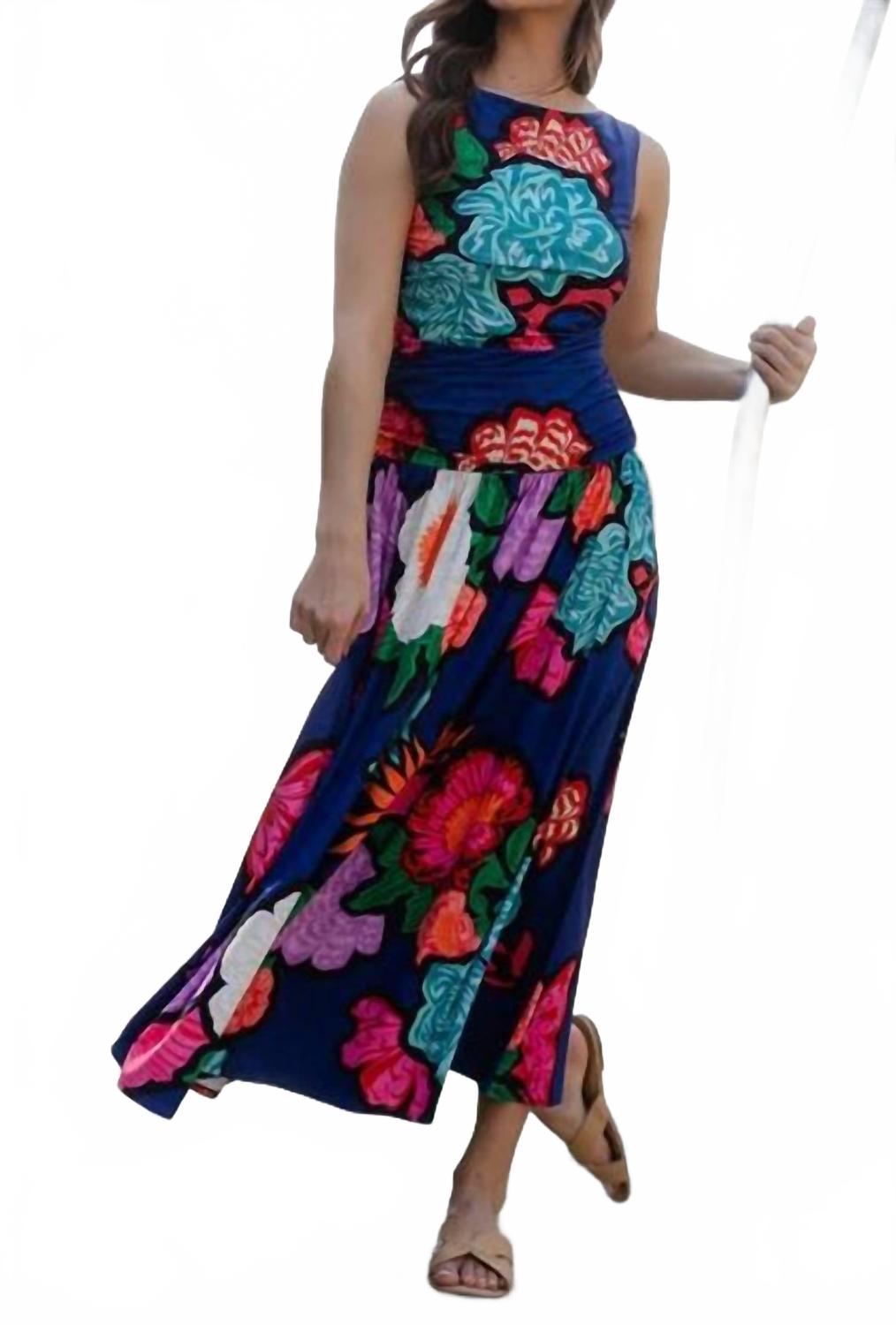 Quincy Dress In Navy Floral
