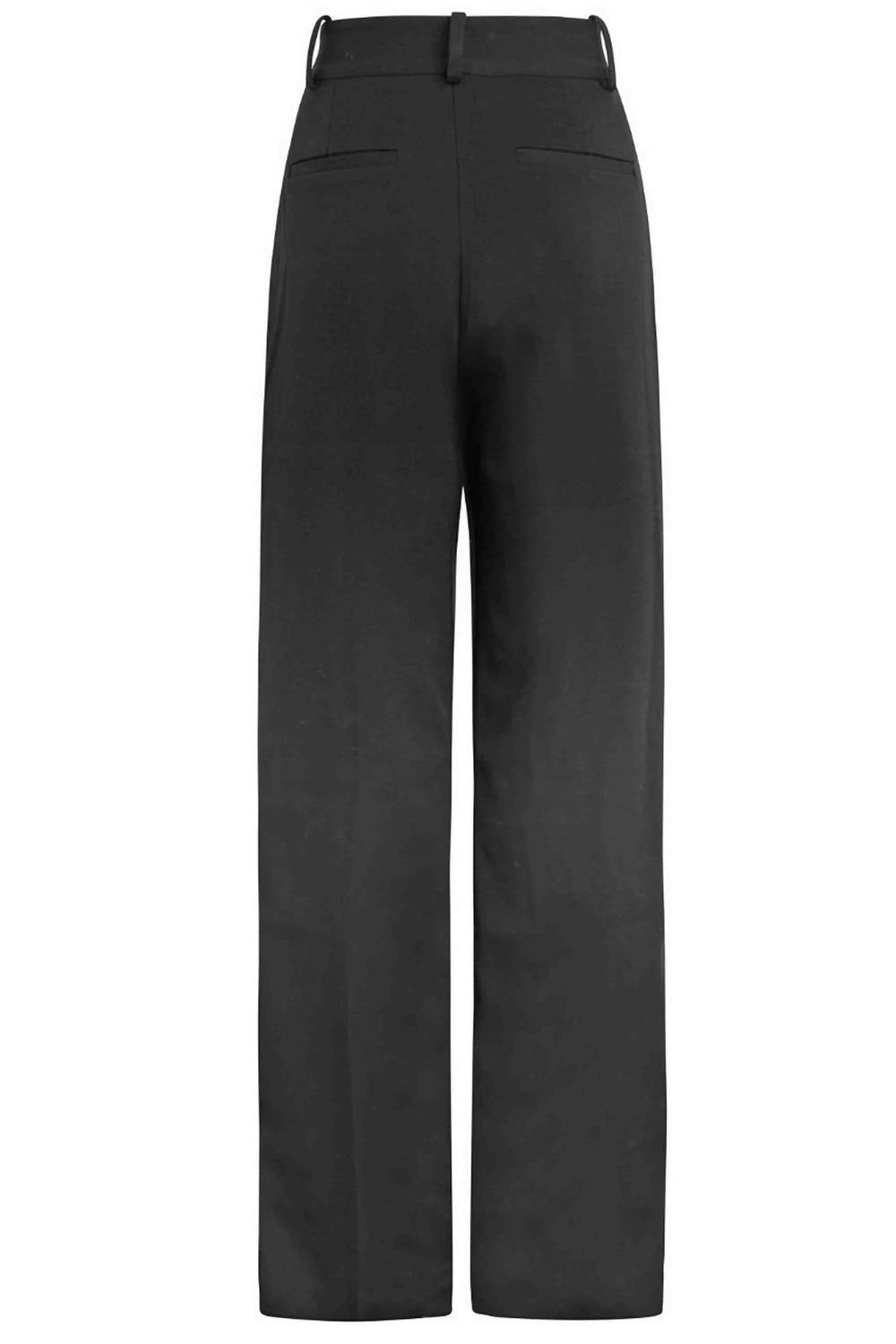 Women's Wide Leg Trousers Pant In Black