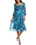 Bebe Long Sleeve Midi Dress