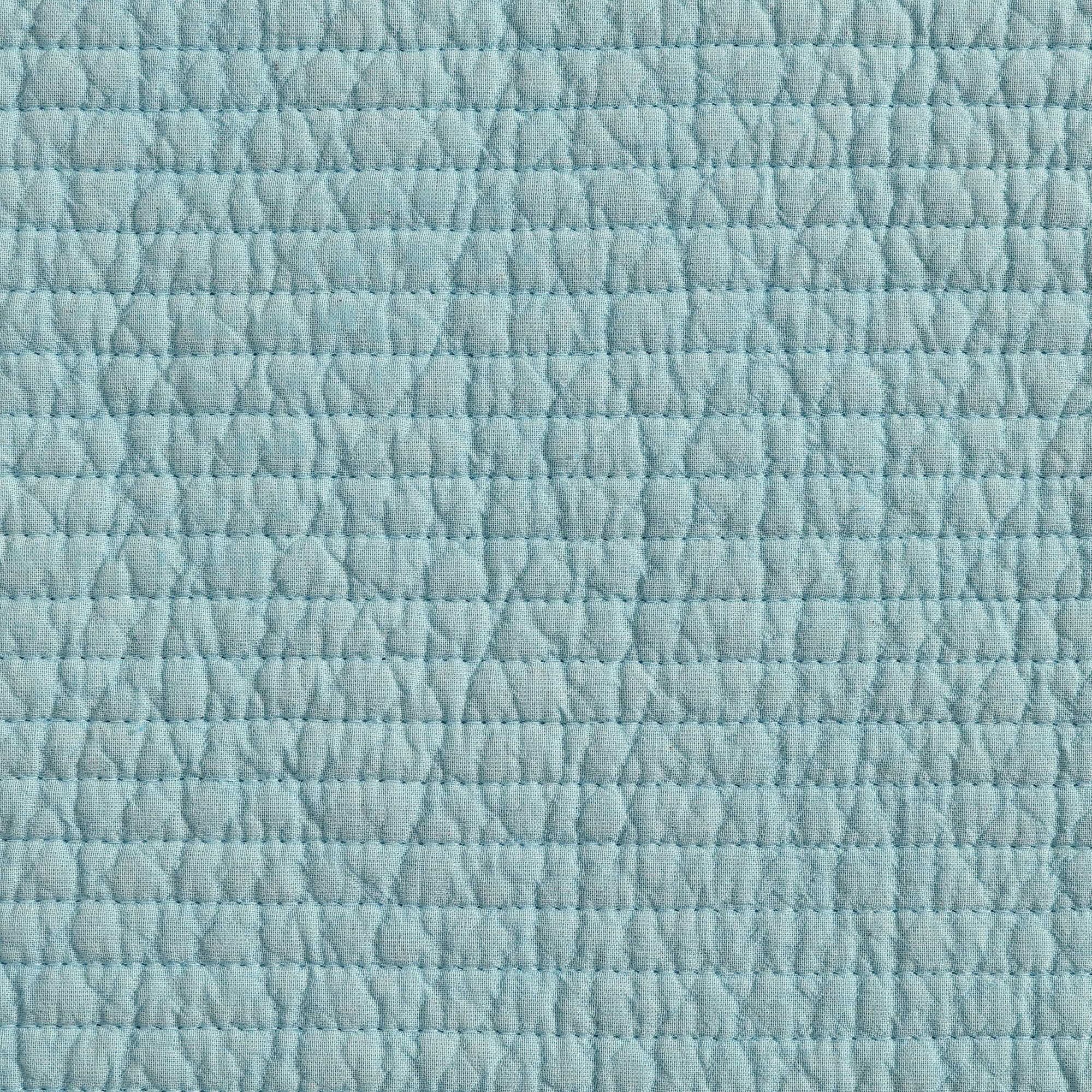 Nautica Seashore Stitch Green King Quilt Set