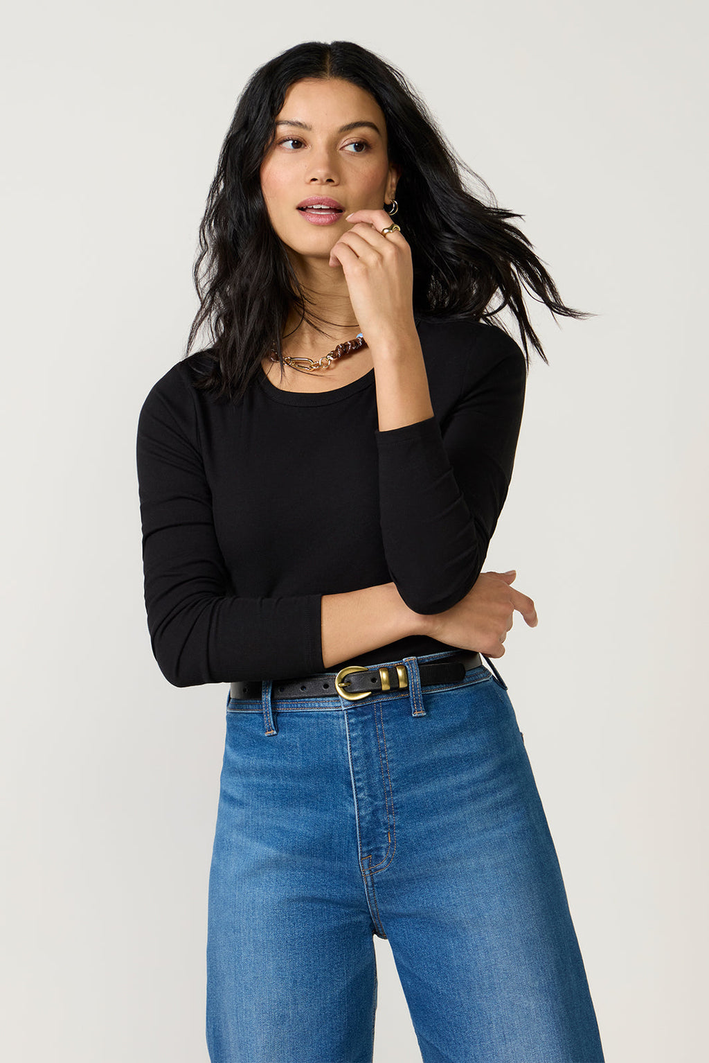 Women's Second Skin Crew Long Sleeve Top