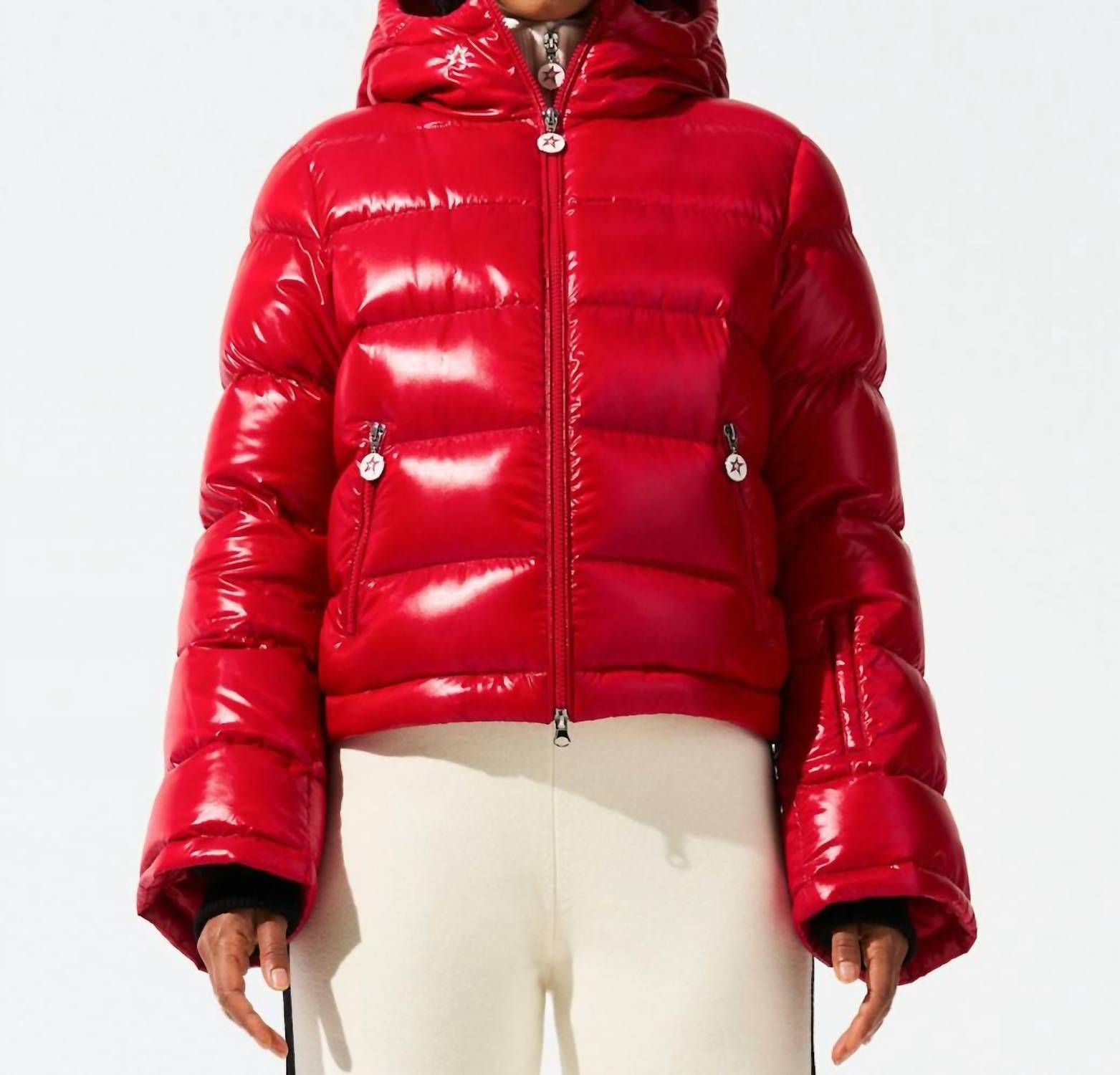 Polar Flare Ski Jacket In Red