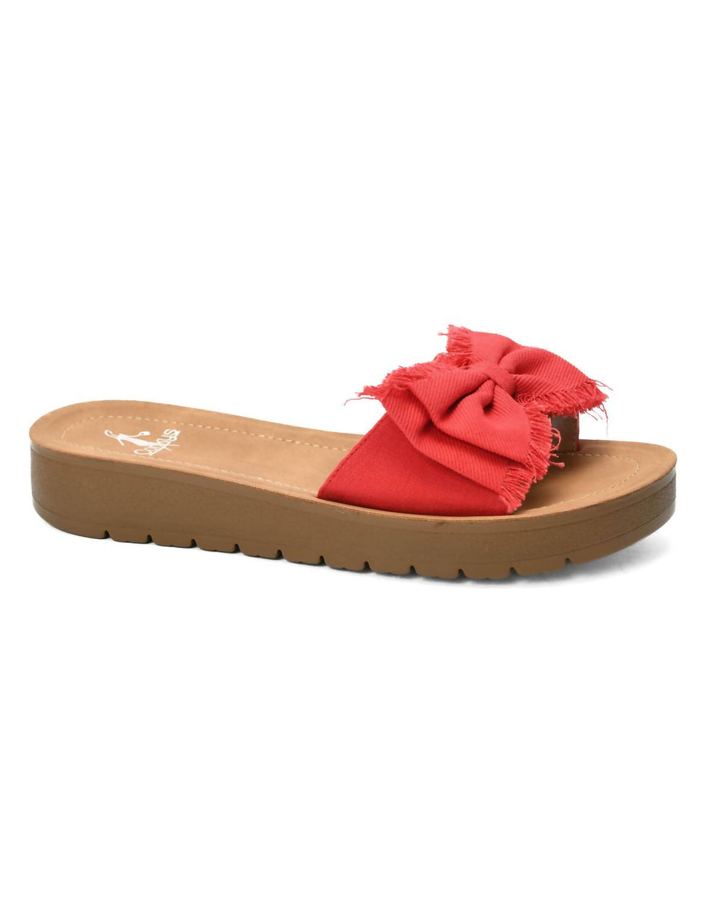 Women's Spray Tan Sandal In Red