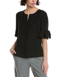 CeCe Flounce Bow Sleeve Top