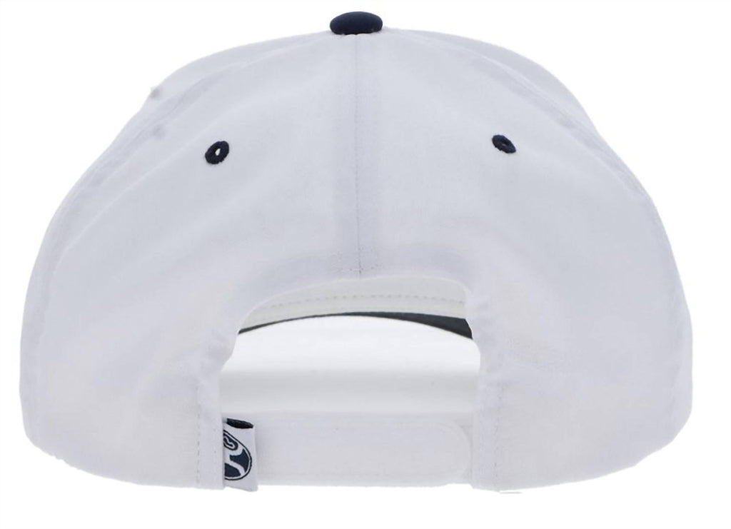 Five Panel Trucker Cap In White/navy