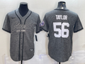 Men's New York Giants Lawrence Taylor #56 Gray Game jersey Joint Edition