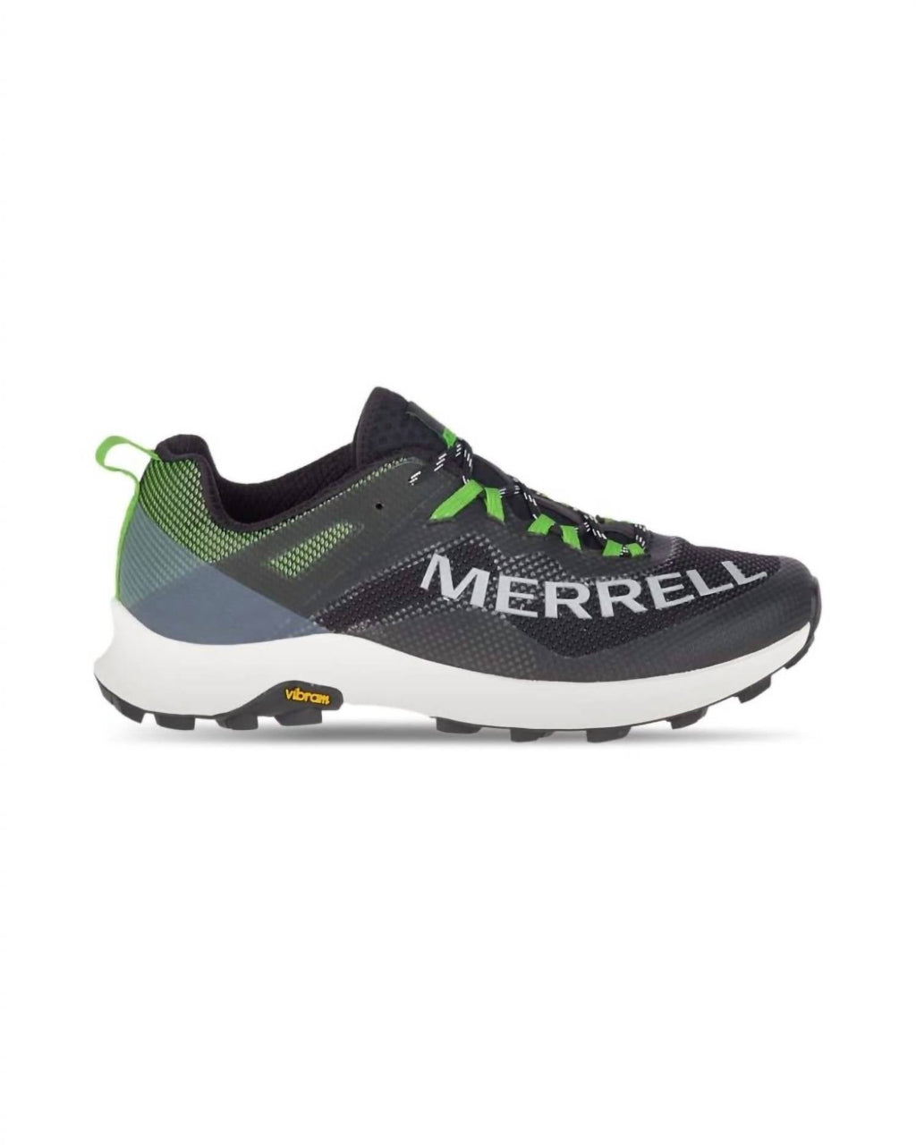 Men's Mtl Long Sky 12.0 Trail Running Shoes In Black/lime