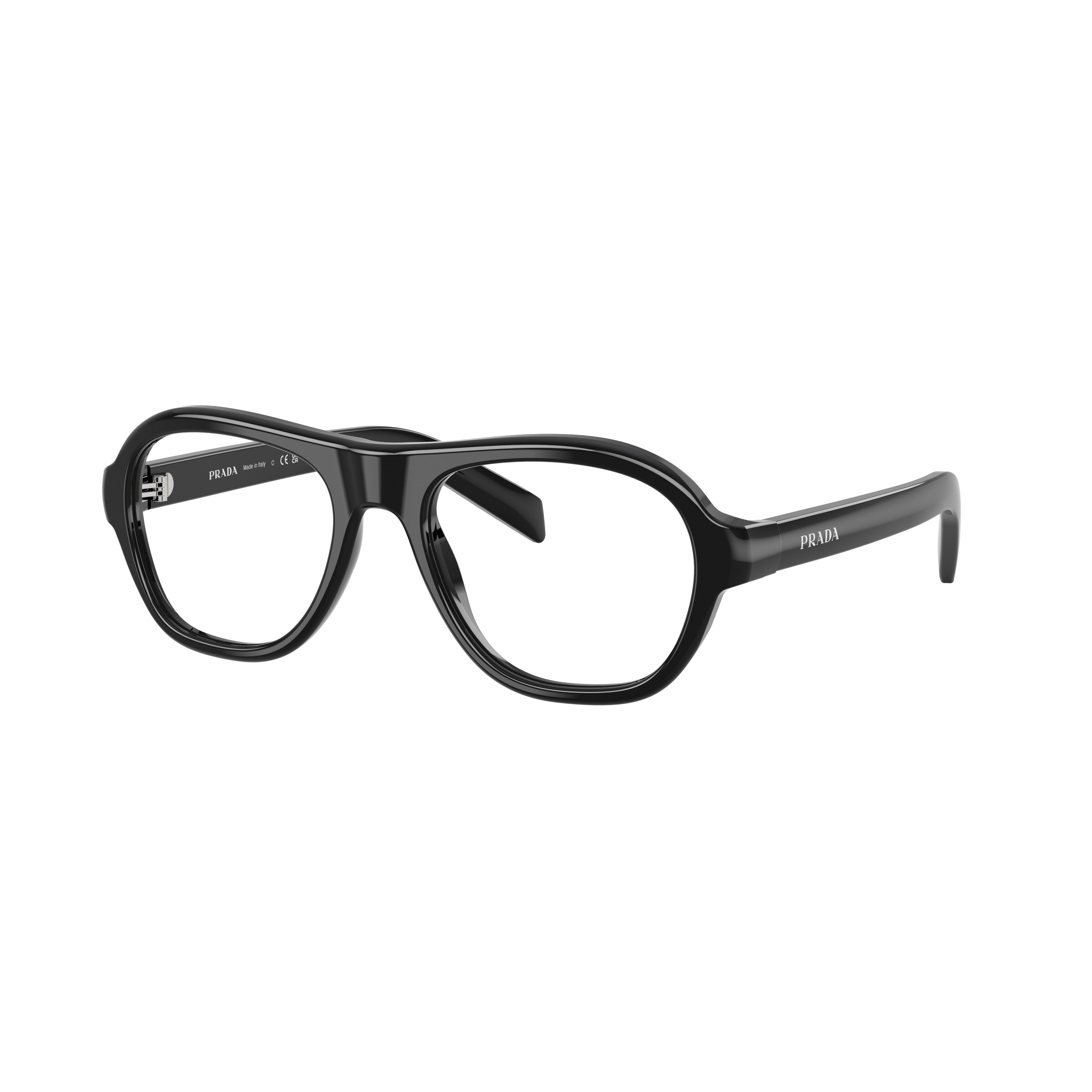 0pr C12v Oversized Rectangular Black Acetate Sunglasses
