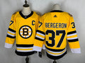 Men's Boston Bruins Patrice Bergeron #37 Yellow Player Game jersey