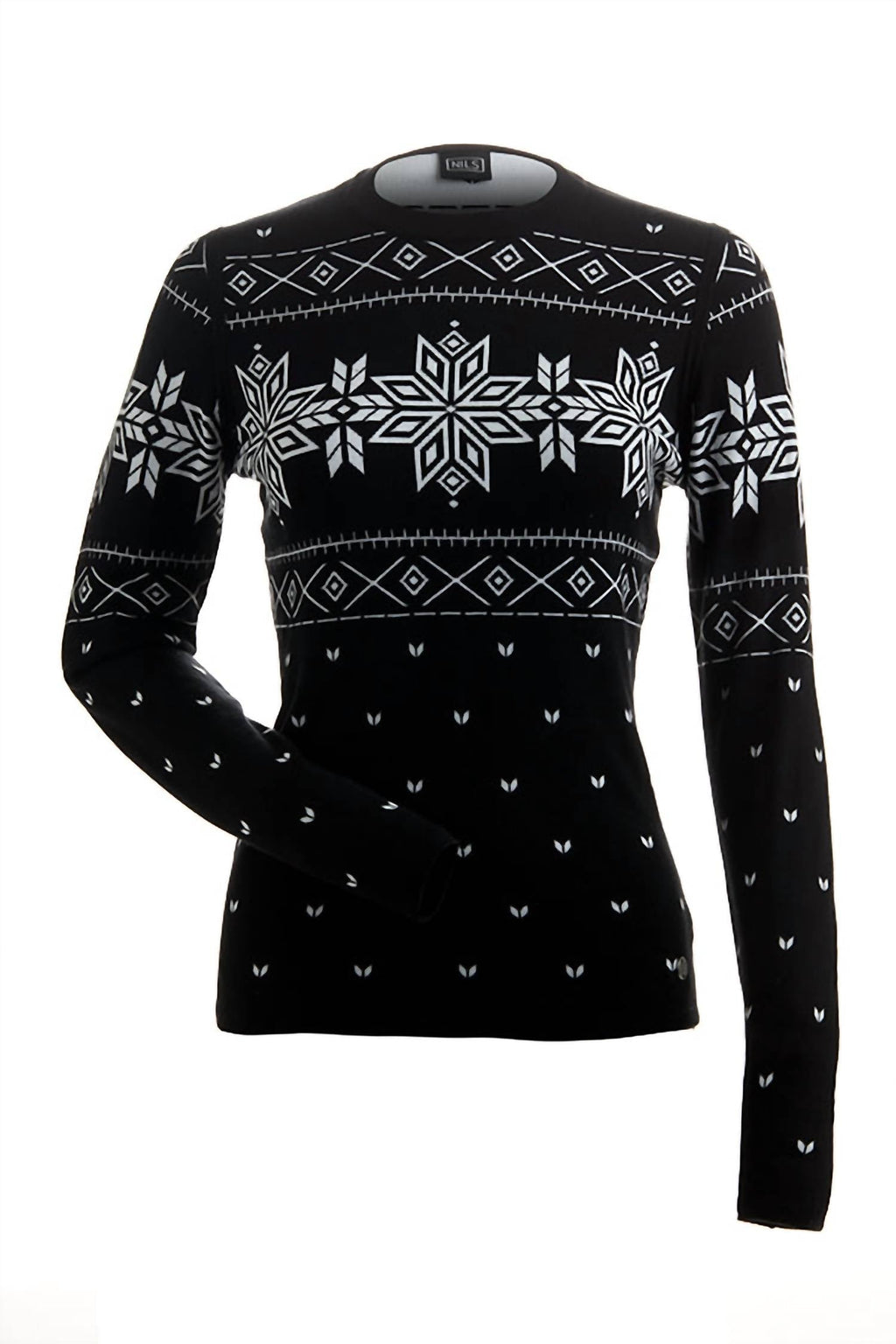 Women's Matterhorn Ski Sweater In Black/white
