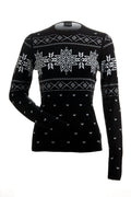 Women's Matterhorn Ski Sweater In Black/white