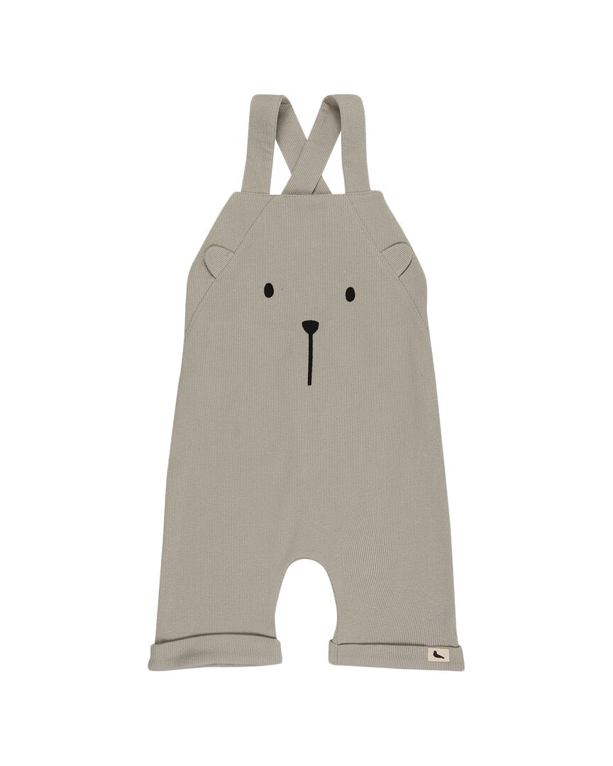 Turtledove London 3D Bear Rib Shortie Dungaree