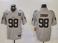 Men's Las Vegas Raiders Maxx Crosby #98 Gray 2024 Vapor Limited Jersey1