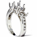 Three Stone Past Present Future Diamond Ring Mount 14K Size Selectable