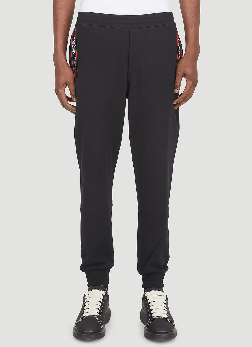 Alexander Mcqueen Men Logo Tape Track Pants