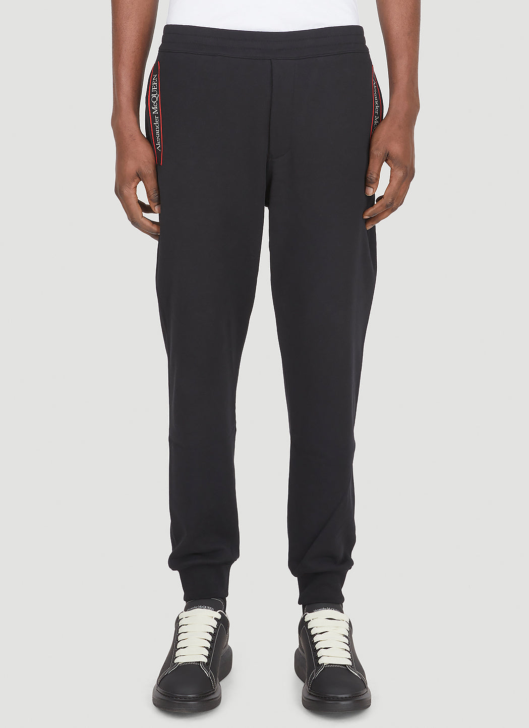 Alexander Mcqueen Men Logo Tape Track Pants