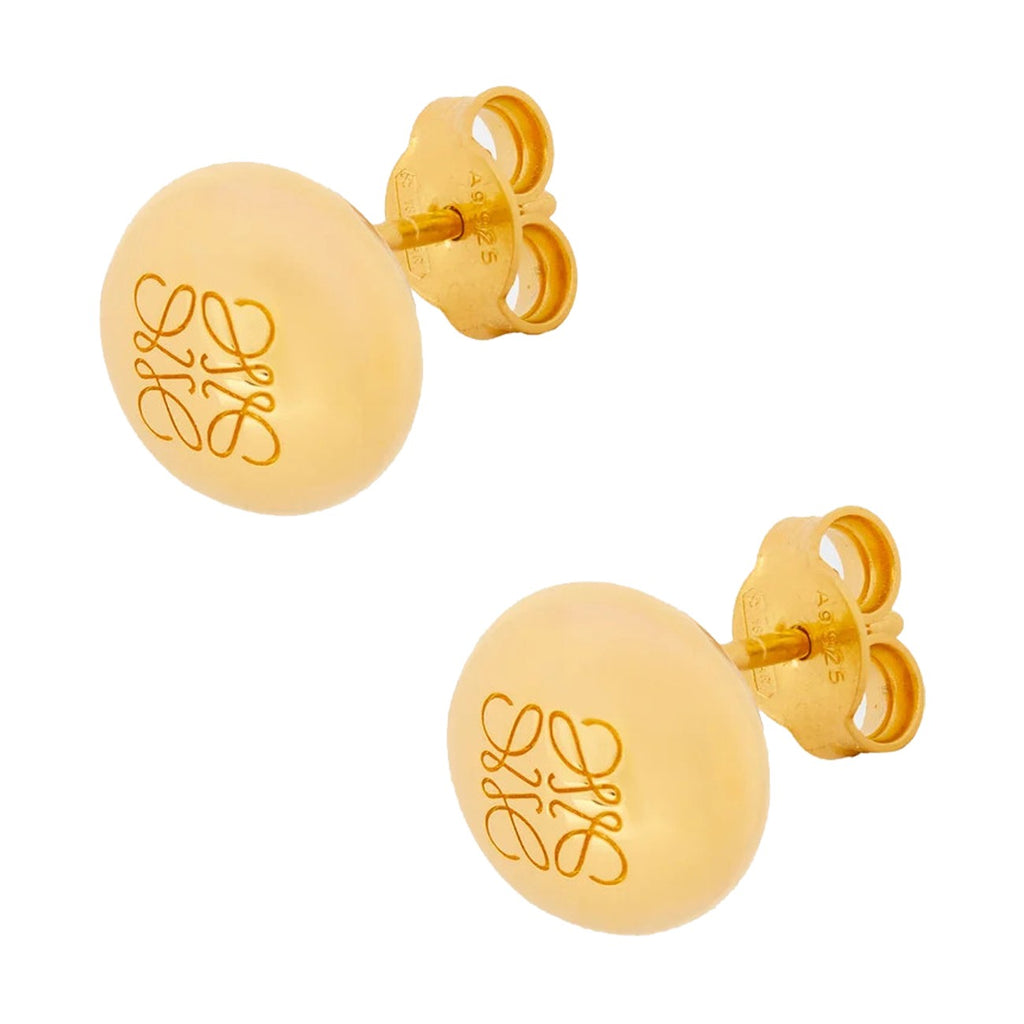 Loewe Women Anagram Pebble Stud Earrings