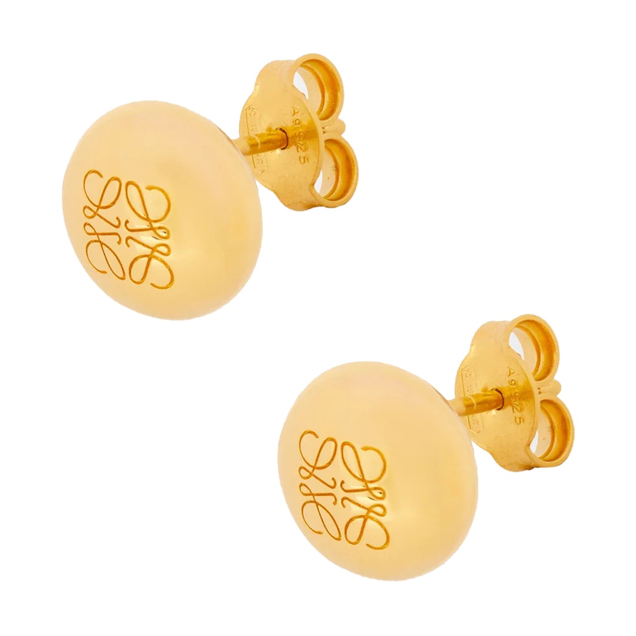 Loewe Women Anagram Pebble Stud Earrings